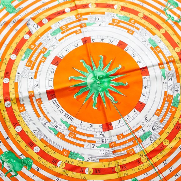 Hermes Astrology Calendar Silk Scarf - Picture 3 of 8